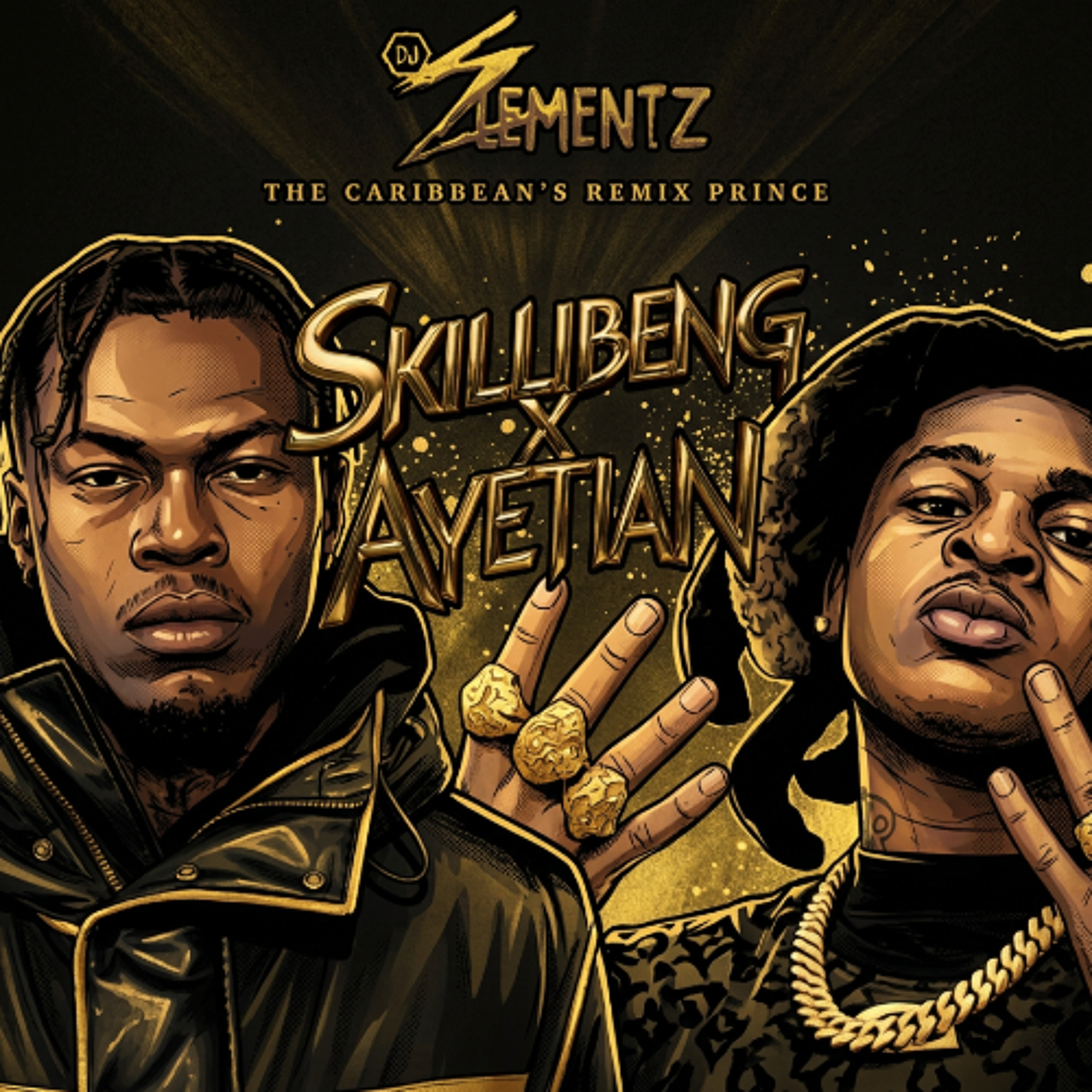 DJ ELEMENTZ - SKILLIBENG X AYETAIN (REMIX MIXTAPE) THE CARIBBEAN'S REMIX PRINCE | SKILLIBENG MIXTAPE | AYETIAN MIXTAPE cover art