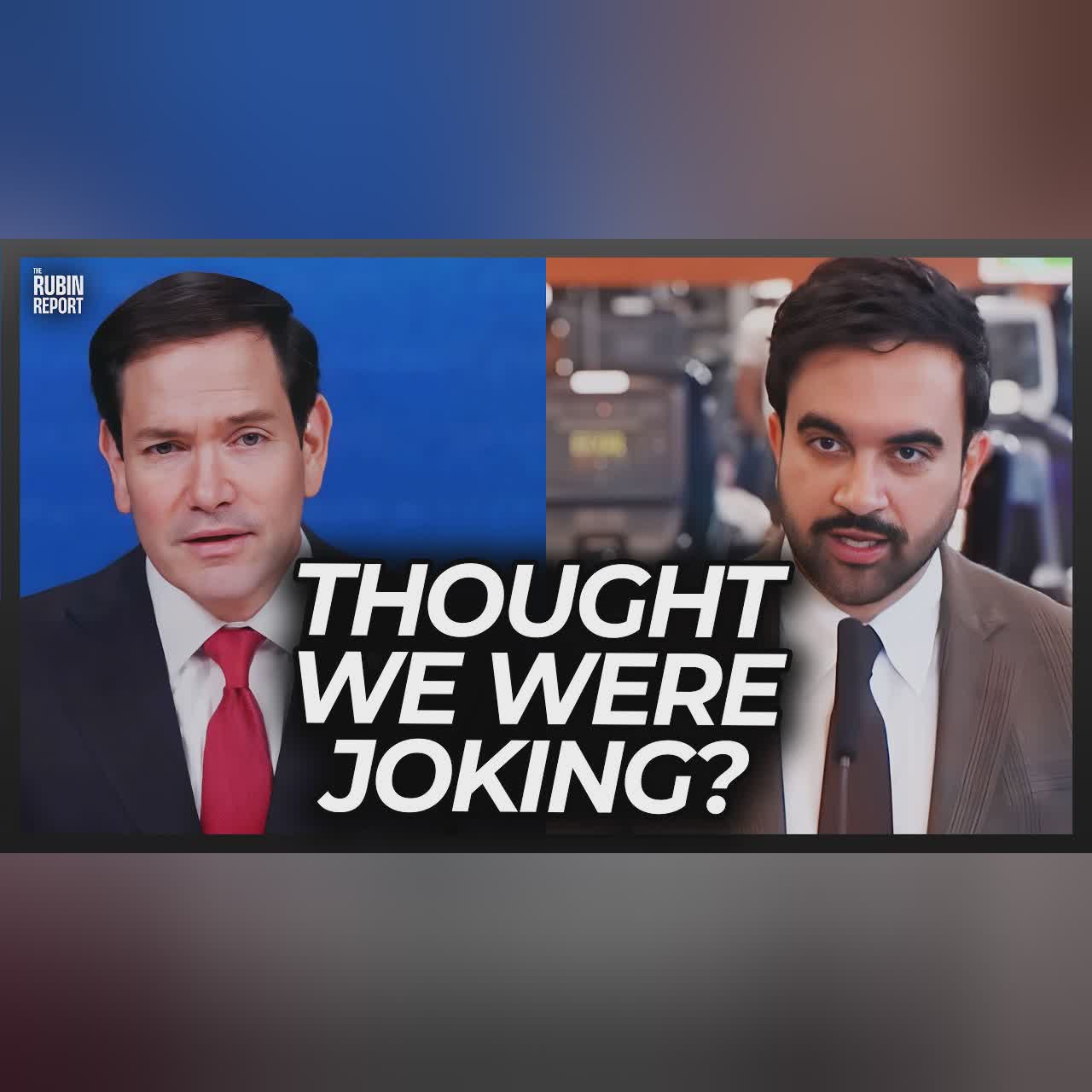 Zohran Mamdani Finally Got Scared After Rubio’s Latest Threat to Him