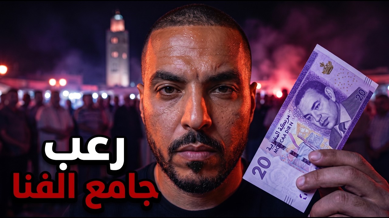 بقيت فجامع الفنا بالليل.. وتلاقيت بواحد قلب ليا حياتي بسباب 20 درهم! 😱🔥 (قصة مراكشية حقيقية) cover art