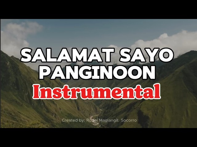 SALAMAT SAYO PANGINOON-INSTRUMENTAL cover art