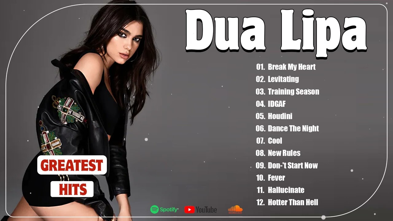 DuaLipa - DuaLipa Greatest Hits Full Album - The Best Pop Music Playlist on Spotify 2024 cover art