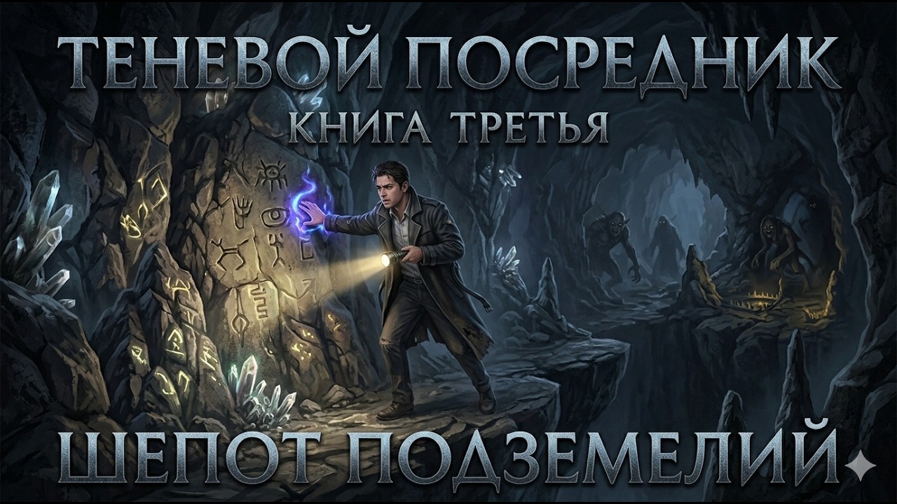 Аудиокнига | Теневой Посредник | Книга 3 | Шепот Подземелий | Боевое фэнтези, Мистика, Фэнтэзи cover art