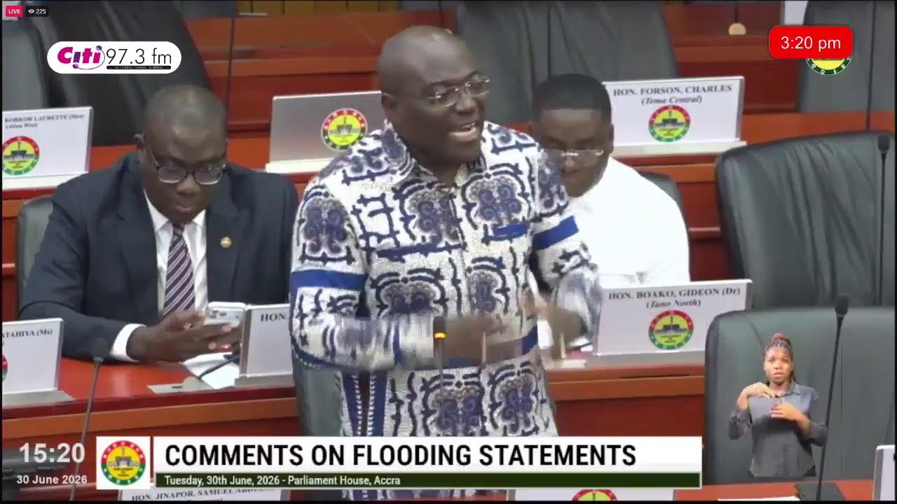 🚨 Citi FM LIVE!!! | Interior Minister Muntaka Mubarak Addresses Parliament on Floods cover art