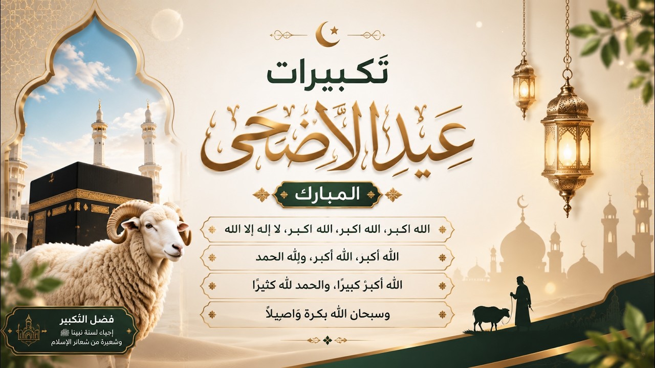 تكبيرات عيد الأضحى ويوم عرفة بأجمل الأصوات 💛🌼 الله أكبر الله أكبر ولله الحمد كبر وهلل في كل وقت وحين cover art