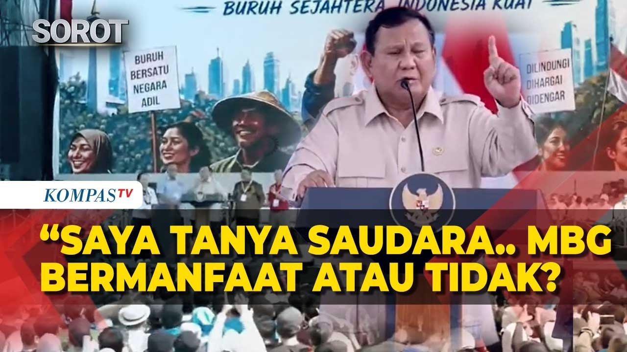Saat Prabowo Tanya Buruh di May Day 2026: MBG Bermanfaat atau Tidak? cover art