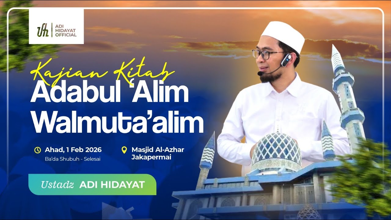 [LIVE] Kajian Shubuh | Kitab Adabul 'Alim Walmuta'alim - Ustadz Adi Hidayat cover art