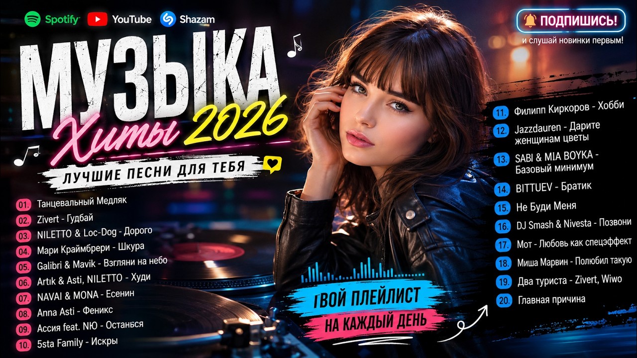 МУЗЫКА В ТРЕНДЕ 2026 🔥 RUSSIAN MUSIC MIX 💥 ЛУЧШЕЕ 2026 💎 НОВЫЙ СБОРНИК ХИТОВ - МУЗЫКА В МАШИНУ cover art