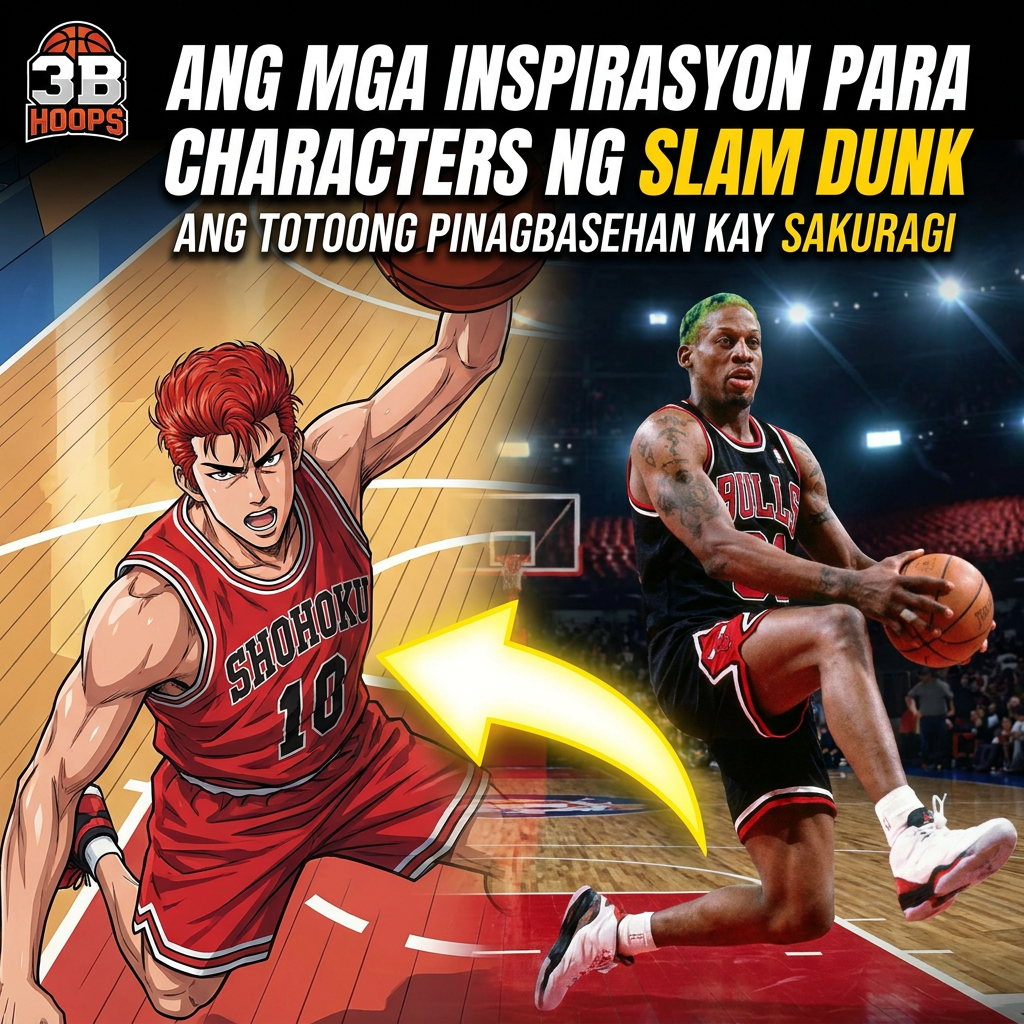 ANG MGA INSPIRASYON PARA CHARACTERS NG SLAM DUNK | ANG TOTOONG PINAGBASEHAN KAY SAKURAGI cover art