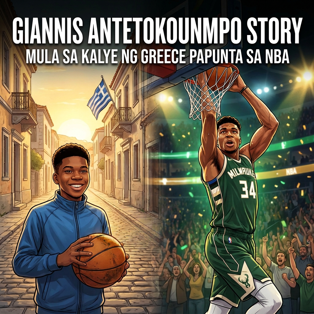 GIANNIS ANTETOKOUNMPO STORY | MULA SA KALYE NG GREECE PAPUNTA SA NBA cover art