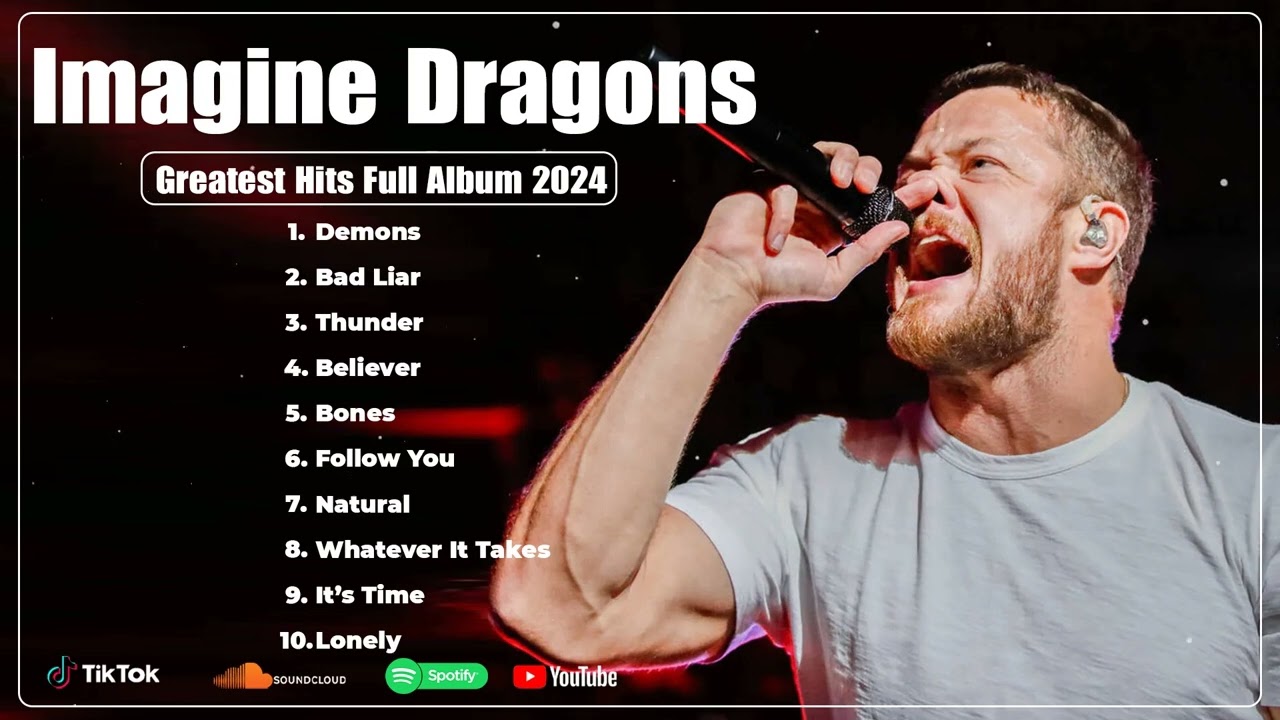 Imagine Dragons Greatest Hits Full Album - Hot Spotify Playlist 2024 - Most Popular Music Playlist cover art