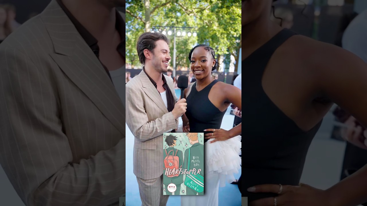 The cast of Heartstopper’s favourite books cover art