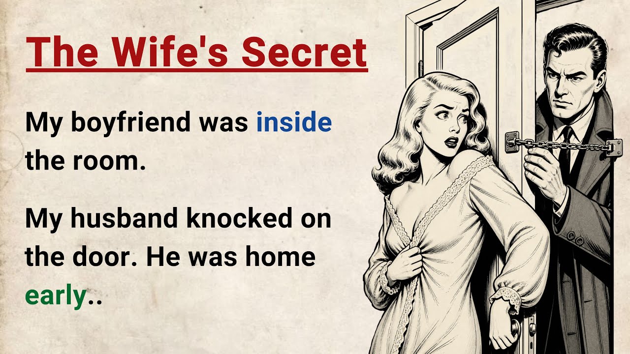 Learn English through Stories Level 3 ⭐ The Wife's Secret - Emotional English Story for Listening cover art
