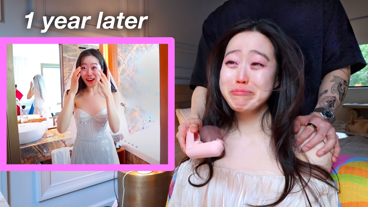 Reacting to Our Wedding Video 1 Year Later... for the first time since the wedding cover art