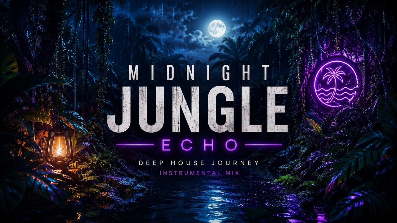 Midnight Jungle Echo | Deep House Rainforest Journey | Bamboo Flute Instrumental Mix cover art