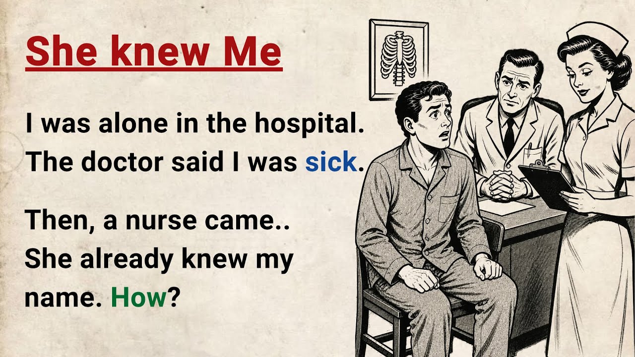 Learn English through Stories Level 3 ⭐ She knew Me - Graded Reader | English Audio Podcast Story cover art