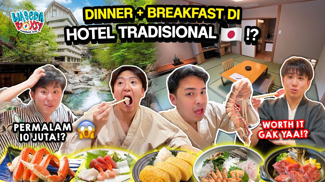 DINNER + BREAKFAST DI HOTEL TRADISIONAL JEPANG (RYOKAN)!! KOK BANYAK BANGET!? | WB COMEBACK TRIP #4 cover art
