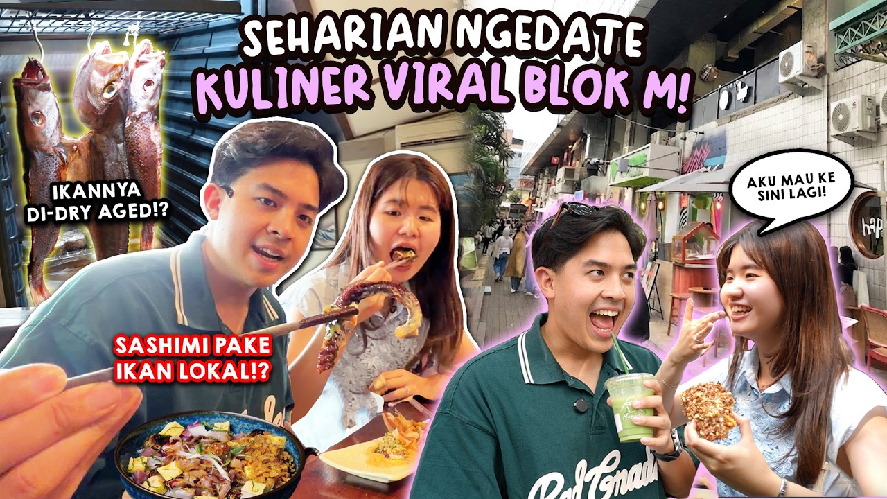 HUNTING KULINER VIRAL BLOK M BARENG GRACIA! SASHIMI, MATCHA, SALTBREAD, DLL! cover art