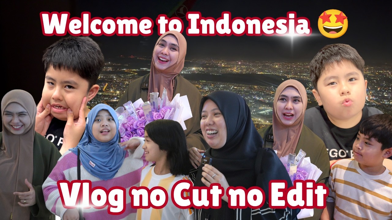 AKHIRNYA SEKELUARGA PULANG KE INDONESIA | VLOG NO CUT NO EDIT cover art