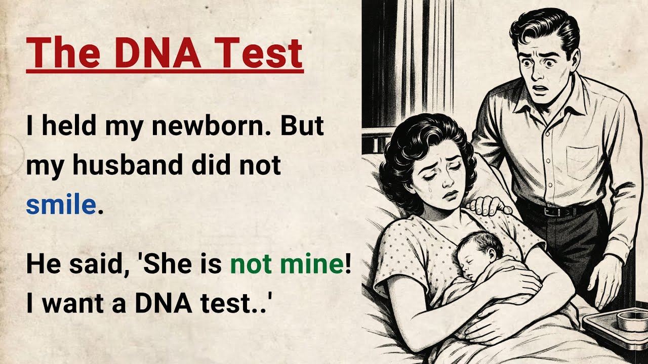 Learn English through Stories Level 3 ⭐ The DNA Test - Emotional English Story for Listening Practic cover art