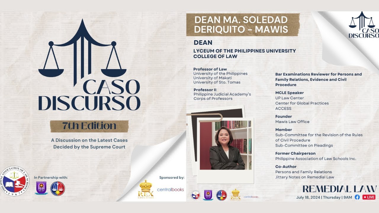 REMEDIAL LAW | Caso Discurso: 7th Edition cover art