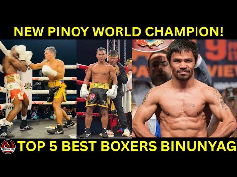 Bagong Pinoy World Champion! Panalo 3rd Round KNOCKOUT! | Top 5 Best Boxers BINUNYAG na