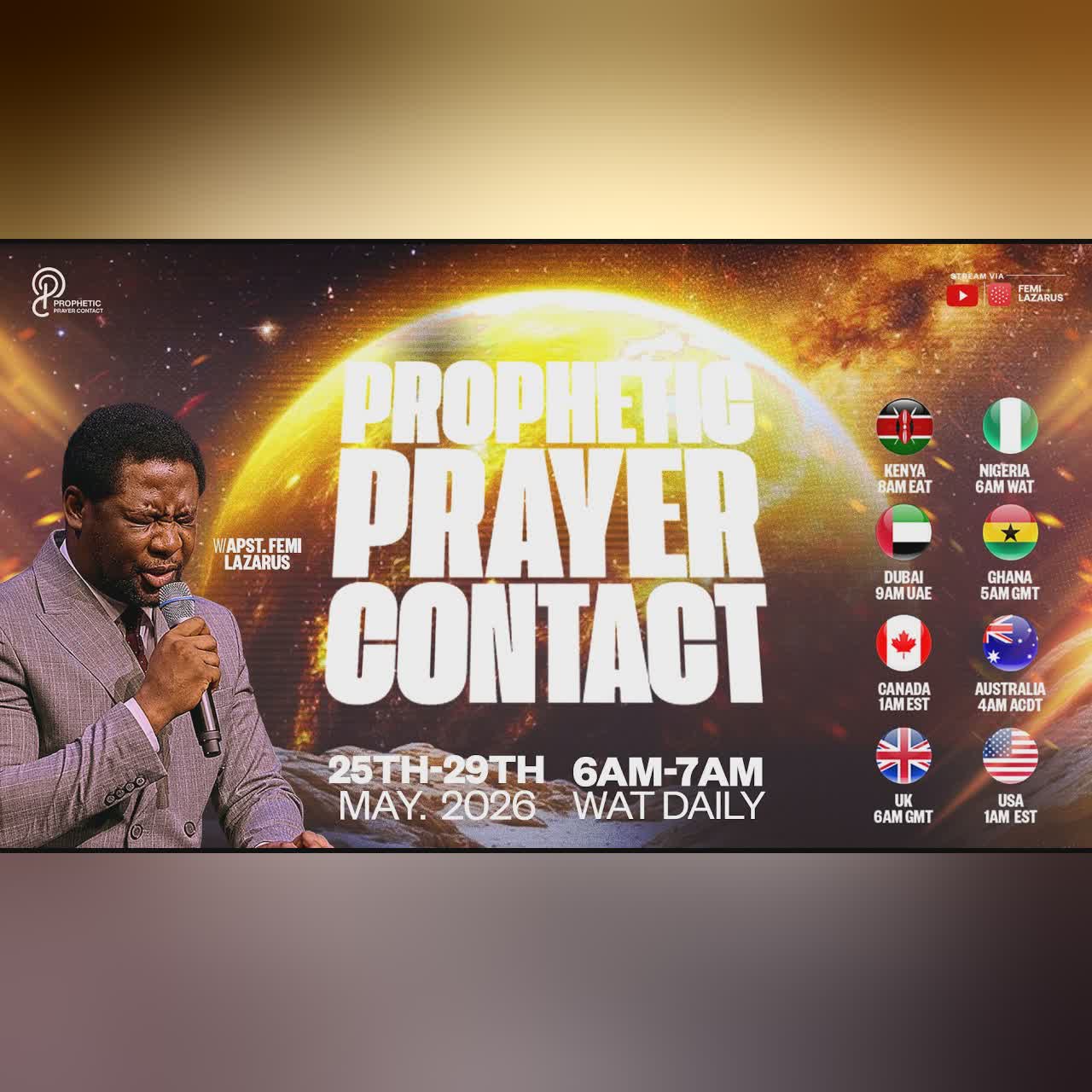 PROPHETIC PRAYER CONTACT || 26TH MAY 2026 cover art