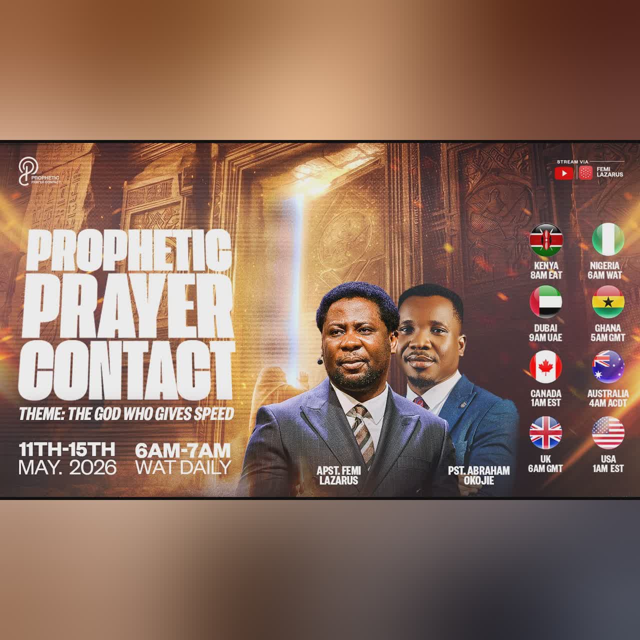PROPHETIC PRAYER CONTACT || 15TH MAY 2026 cover art