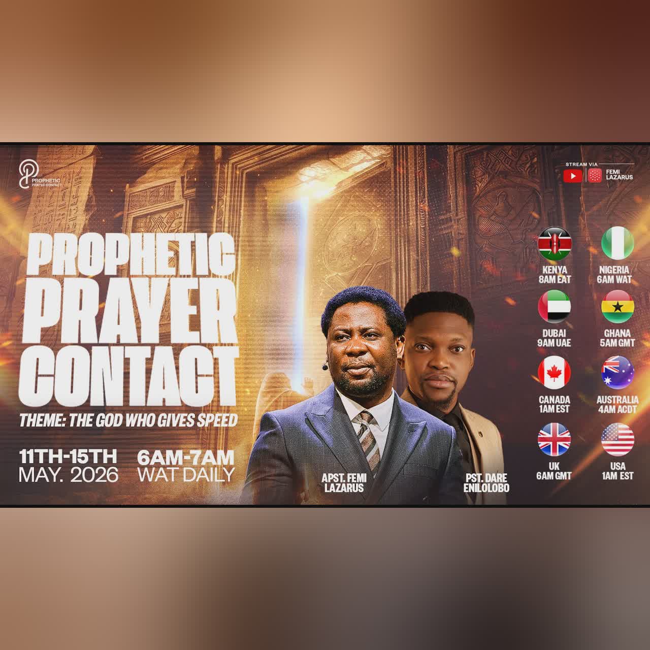 PROPHETIC PRAYER CONTACT || 13TH MAY 2026 cover art