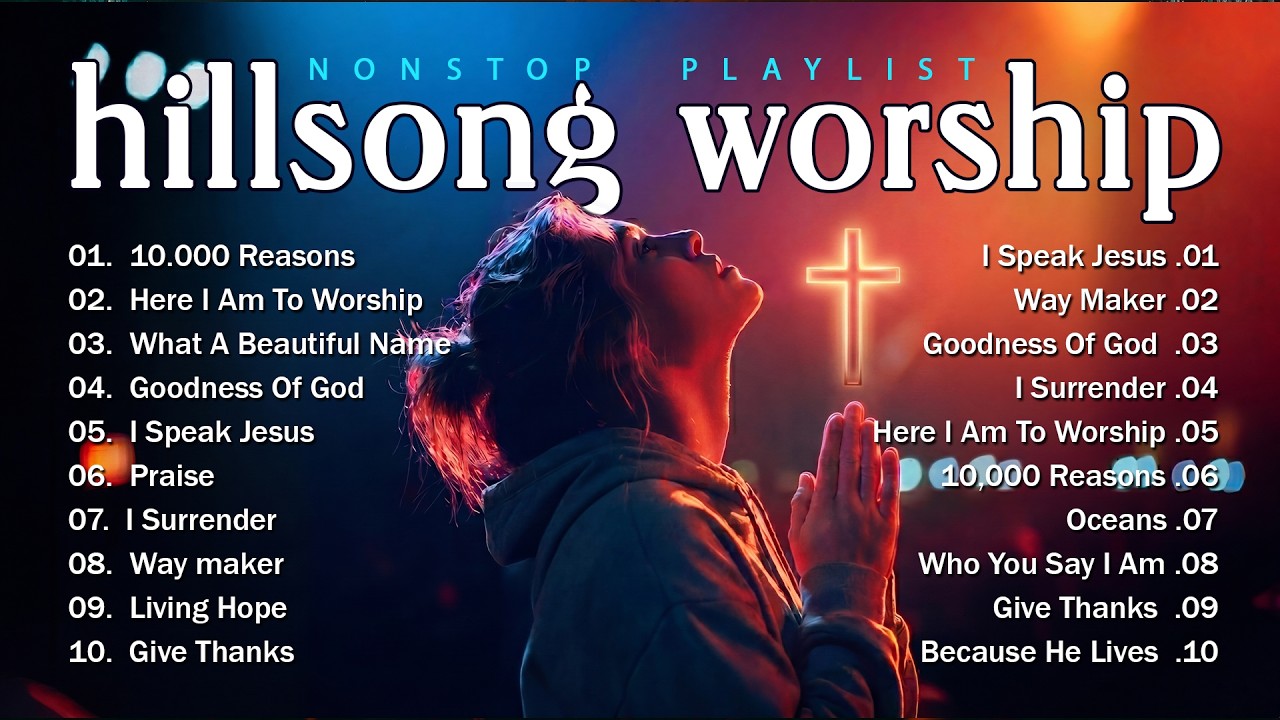 Powerful Worship Songs 2026, Best Nonstop Christian Praise & Morning Worship Music, Hillsong Worship cover art