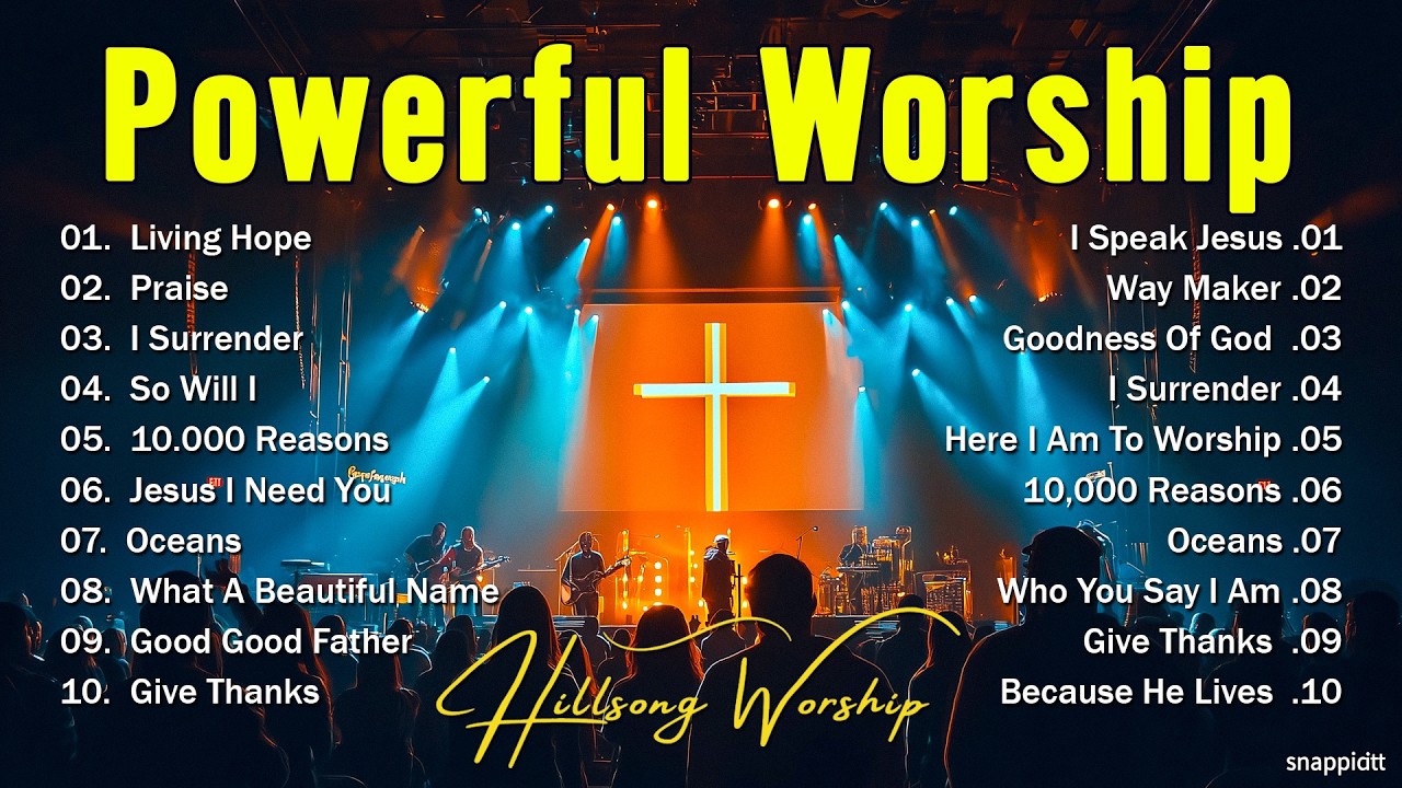 Powerful Worship Songs 2026, Best Nonstop Christian Praise & Morning Worship Music, Hillsong Worship cover art