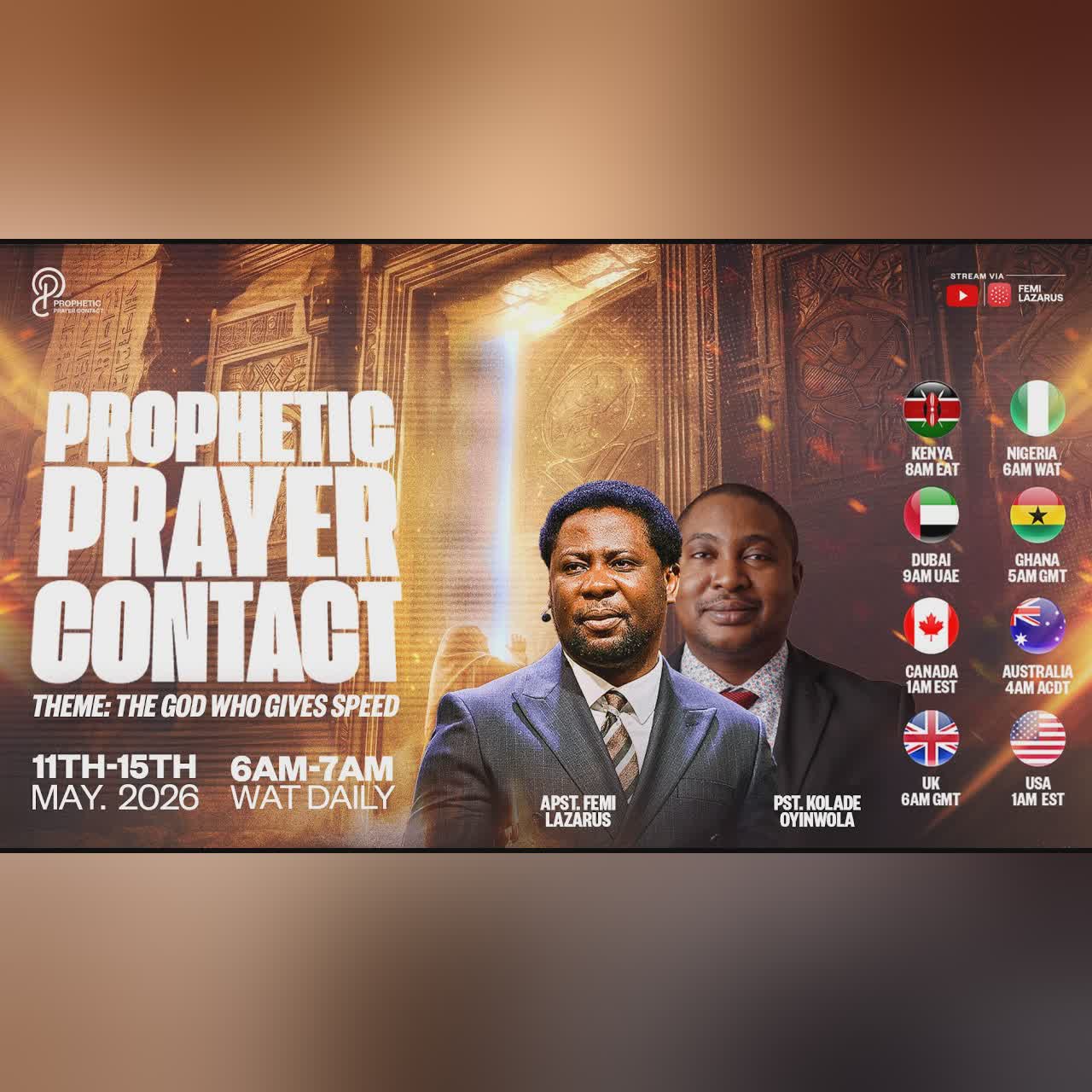 PROPHETIC PRAYER CONTACT || 12TH MAY 2026 cover art