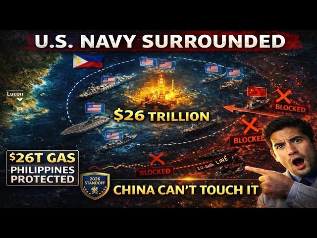 U.S. Navy Just Surrounded Philippines' $26 Trillion Gas Field - China Can't Touch It (2026 Standoff) cover art