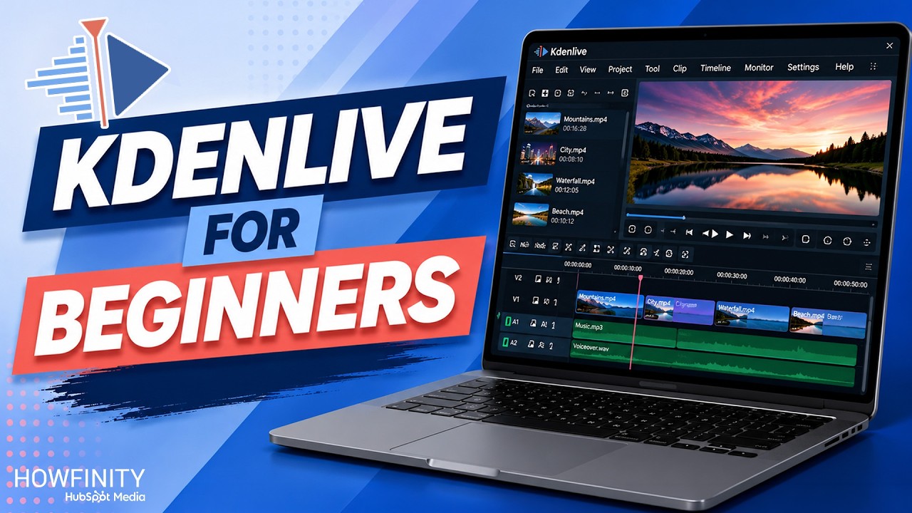 Kdenlive Tutorial for Beginners in 15 Minutes cover art