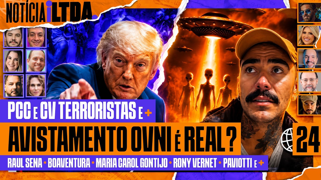PCC E CV TERRORISTAS + AVISTAMENTO OVNI + EBOLA NO BRASIL - Notícia iLtda. #024 cover art