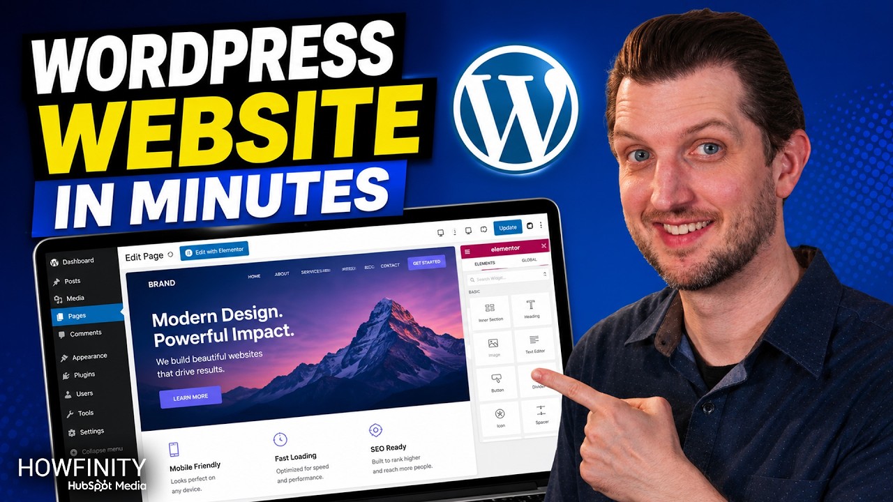Easiest Way to Create a WordPress Website cover art