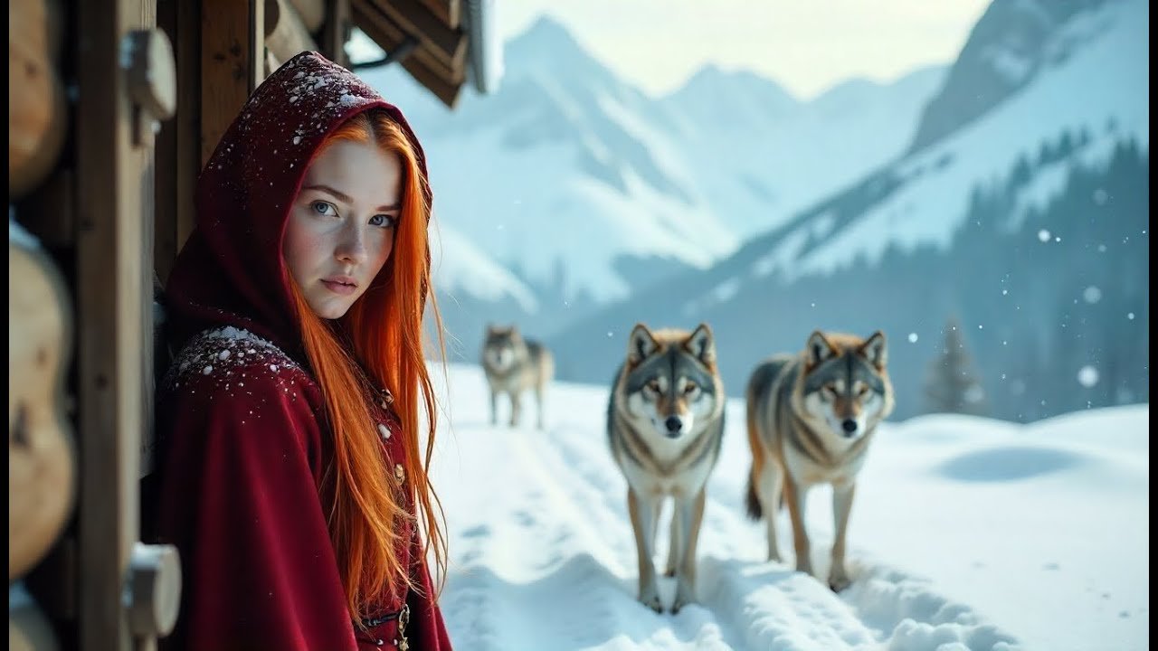 Loups gelés supplient une femme d'entrer dans la maison. Elle n'a aucune idée qu'ils sont des lou... cover art