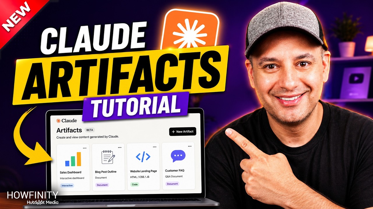 Claude Artifacts Tutorial - Build Apps, Documents, and Dashboards cover art