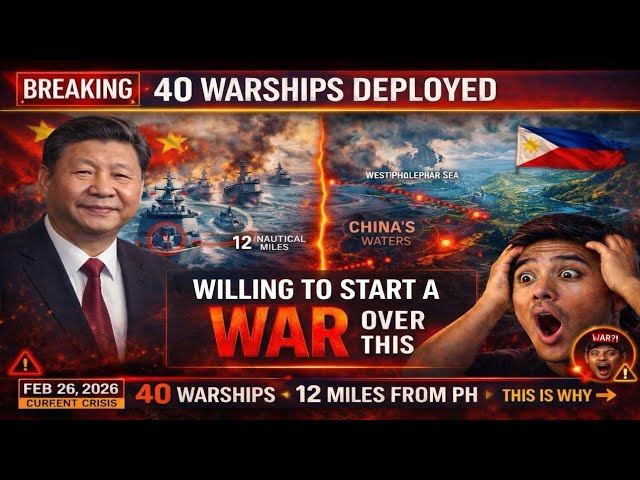 "China Just Deployed 40 Warships — They're Willing to Start a War Over This" cover art