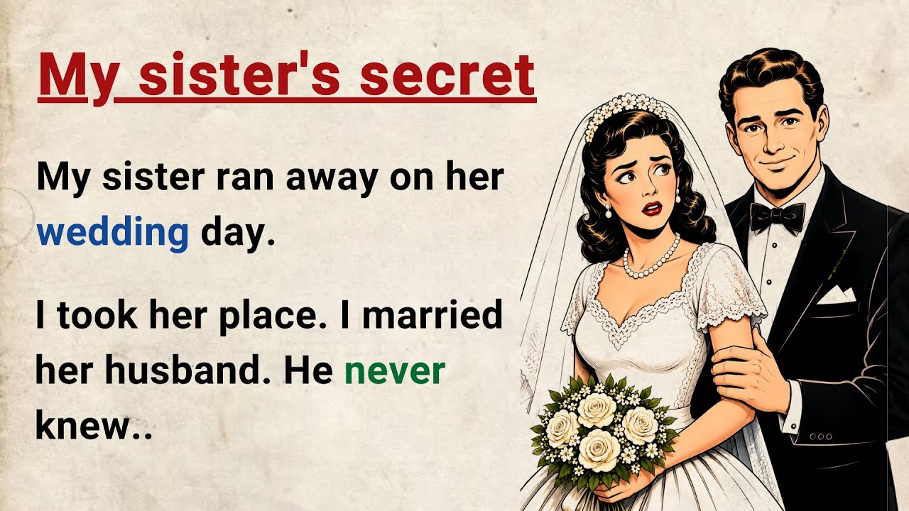 Learn English through Stories Level 3 ⭐ My sister's secret - Emotional English Story for Listening cover art