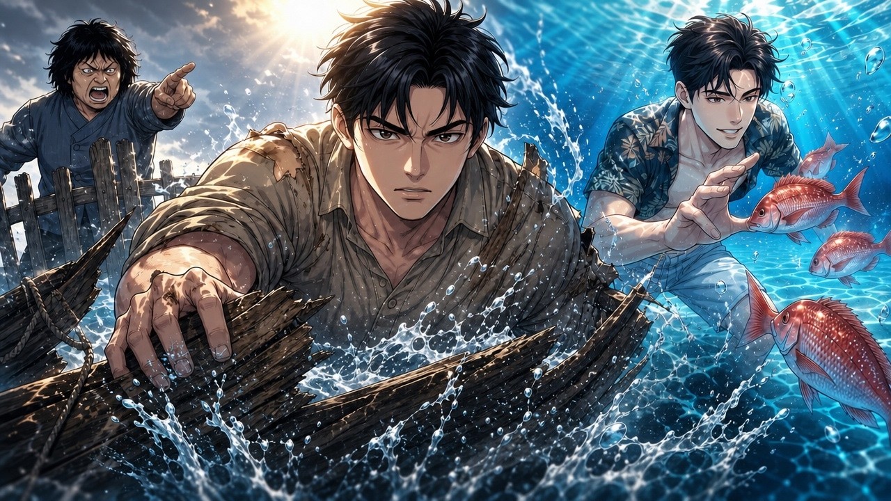 Forced Out with Nothing but an Old Boat—Then I Awakened My Ocean Space Powers! cover art