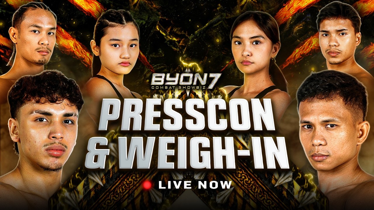 PUTRA VS RONAL II ! WEIGH IN & PRESS CONFERENCE BYON COMBAT SHOWBIZ VOL. 7 ! cover art