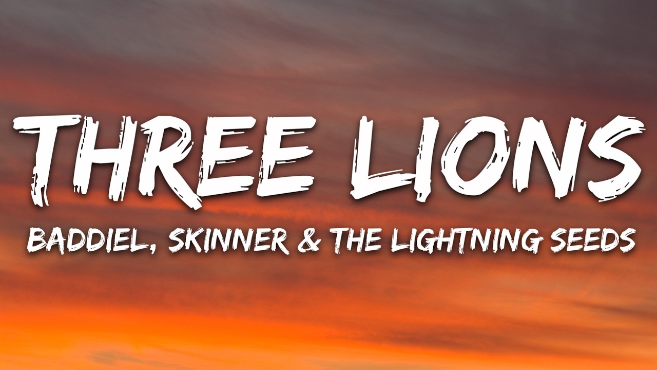 Baddiel, Skinner & Lightning Seeds - Three Lions (Lyrics) cover art
