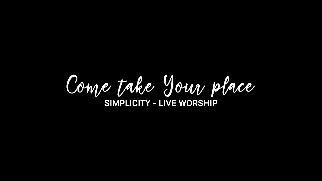Come take Your place (Lyric Video) - Gabriel Eziashi cover art