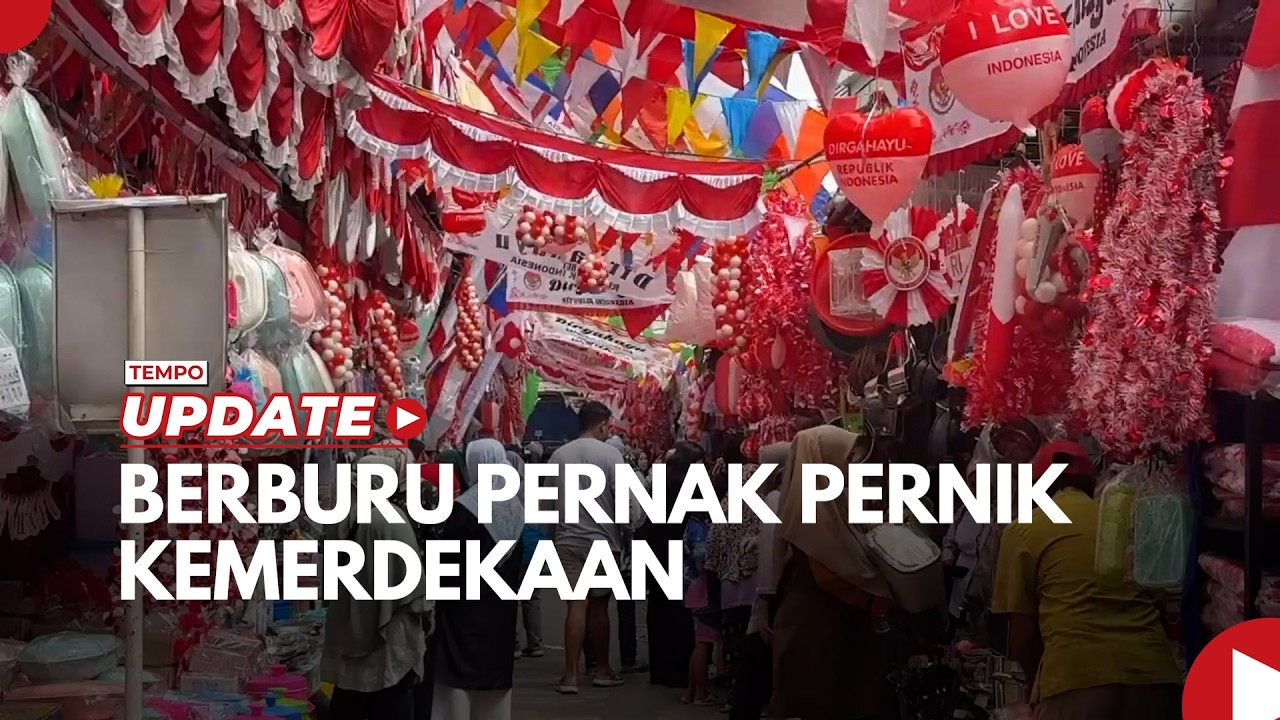 Jelang HUT RI ke-81, Pernak Pernik 17 Agustus Mulai Diburu Pembeli cover art