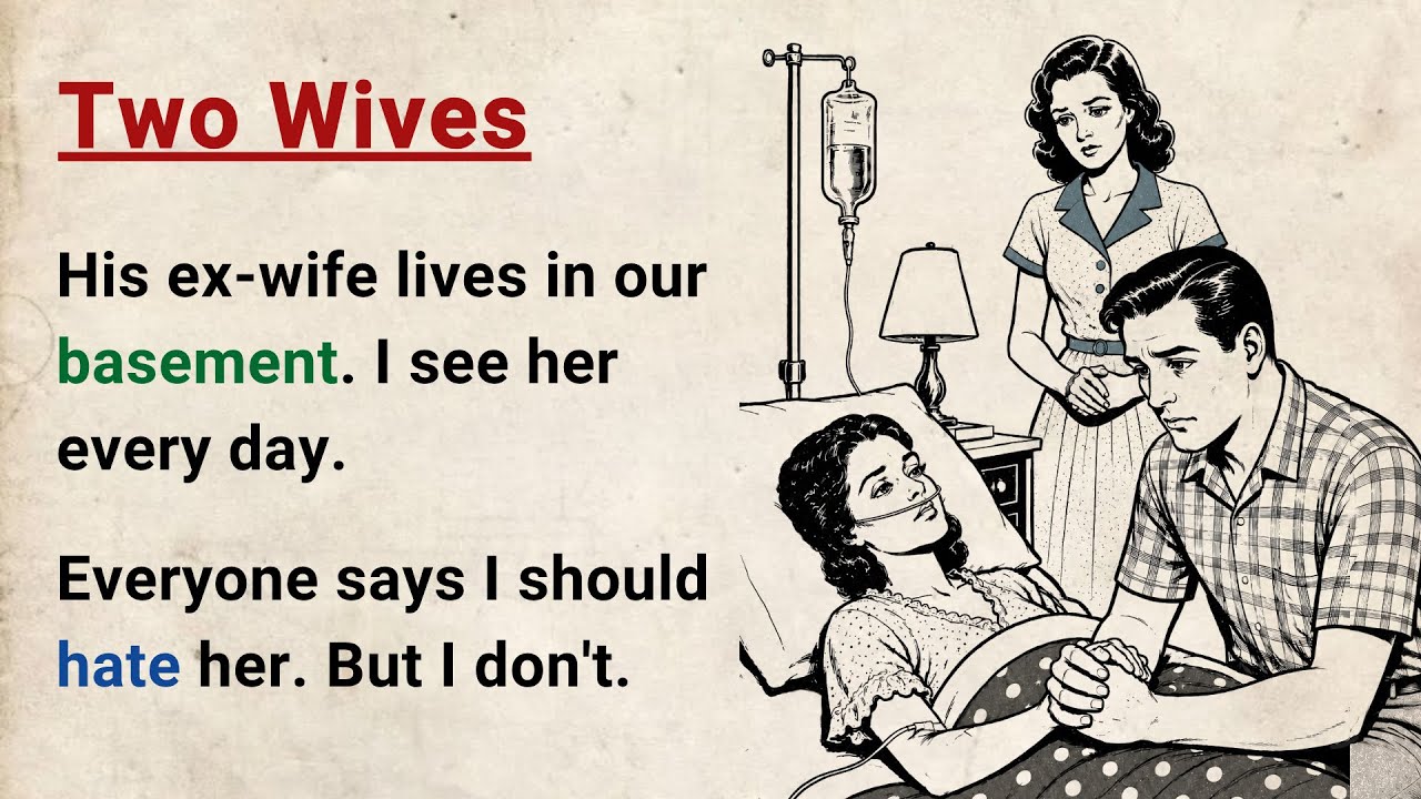 Learn English through Stories Level 3 ⭐ Two Wives - Emotional English Story for Listening Practice cover art