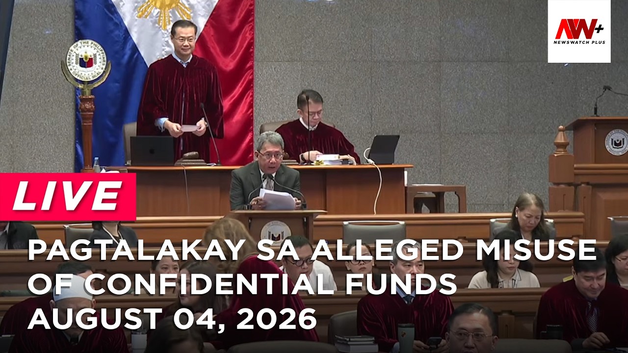 Pagtalakay sa alleged misuse of confidential funds | NewsWatch Live cover art