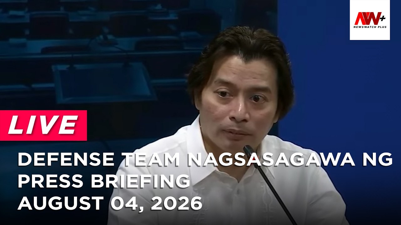 Defense team nagsasagawa ng press briefing | NewsWatch Live cover art