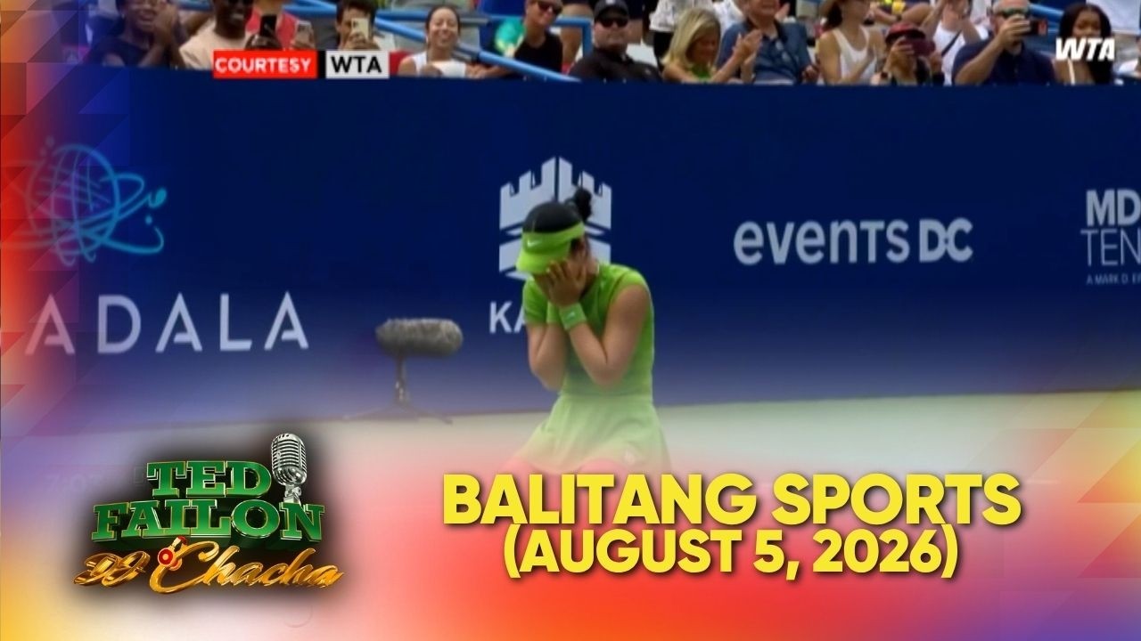 Alex Eala, umangat sa career-high world no. 20 matapos ang DC Open title | Ted Failon & DJ Chacha cover art