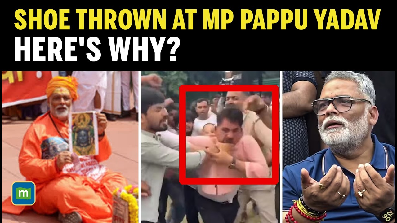 MP Pappu Yadav Faces Shoe Attack After Controversial Skit On Ram Mandir Donations cover art