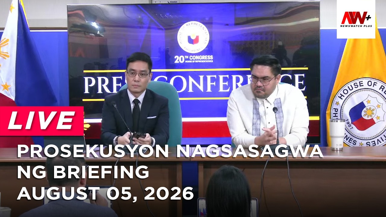 Prosekusyon nagsasagawa ng briefing | NewsWatch Live cover art
